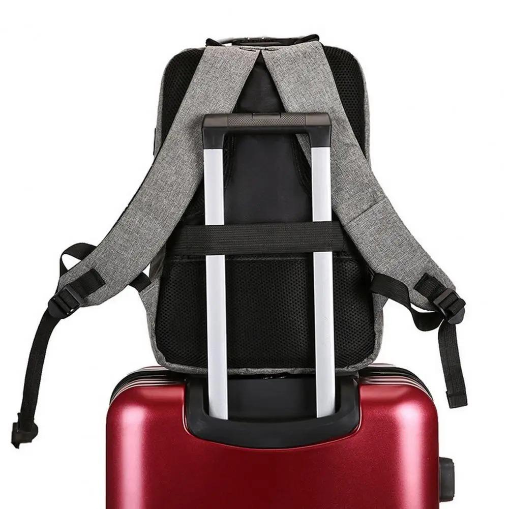 Anti-Theft Laptop Backpack with USB Charging Port – Grey