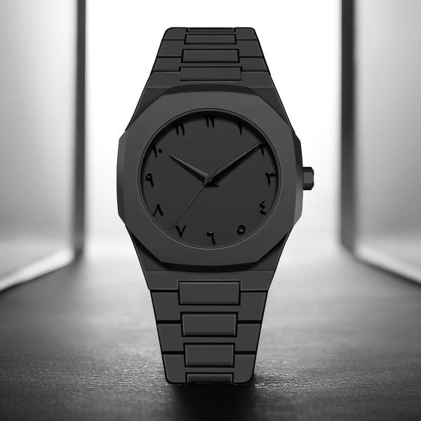 Full Black Aura Quartz Watch β Lightweight Design, , Premium Quality & Finish β Best Quality Analog Watch For Boys β Watch For Men | Full Black Color Watch