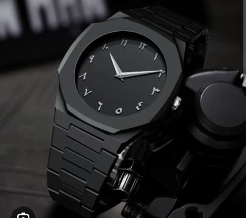 Full Black Aura Quartz Watch β Lightweight Design, , Premium Quality & Finish β Best Quality Analog Watch For Boys β Watch For Men | Full Black Color Watch