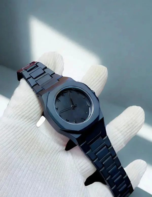 Full Black Aura Quartz Watch β Lightweight Design, , Premium Quality & Finish β Best Quality Analog Watch For Boys β Watch For Men | Full Black Color Watch
