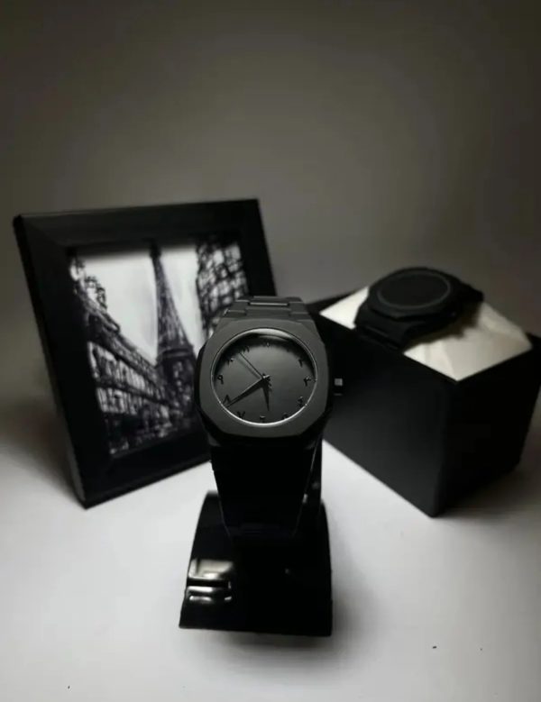 Full Black Aura Quartz Watch β Lightweight Design, , Premium Quality & Finish β Best Quality Analog Watch For Boys β Watch For Men | Full Black Color Watch