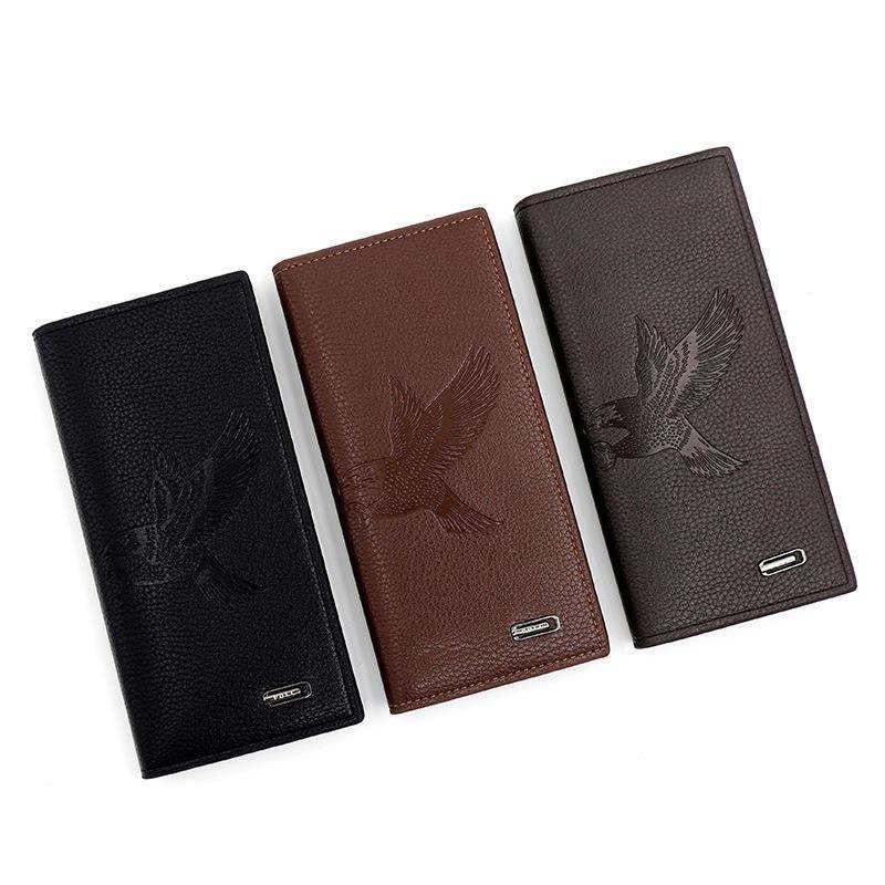 Men’s Premium Leather Long Wallet – Black, Light Brown & Dark Brown