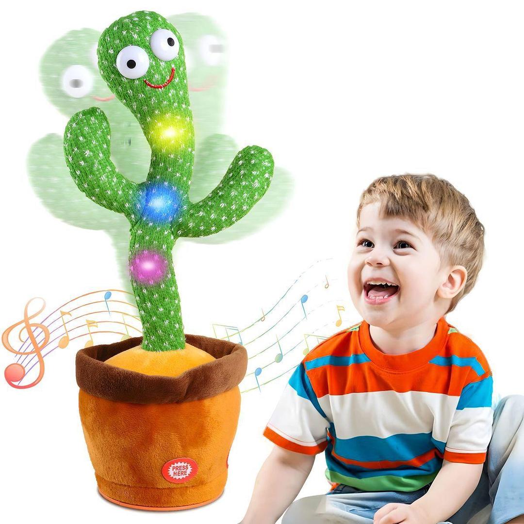 Green Dancing Cactus – Voice Repeat, Light Show & 120 Melodies